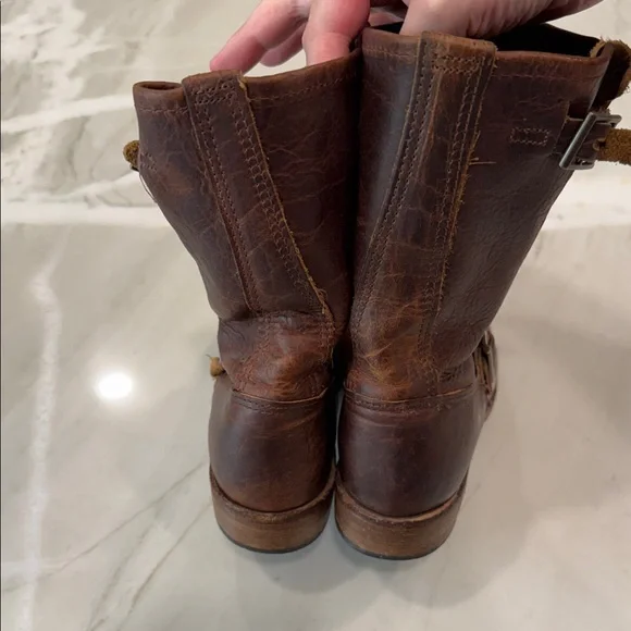 Brown Leather women’s Boots 8.5 - Picture 4 of 11